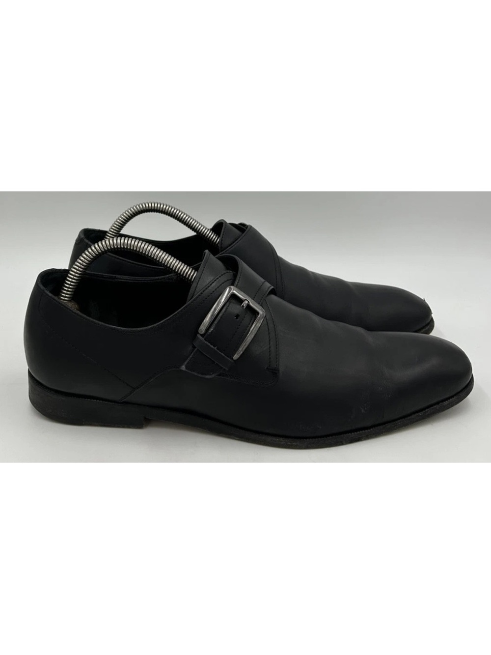 Vintage Salvatore Ferragamo Single Buckle Monk Strap Leather Loafers Men’s 8.5 D